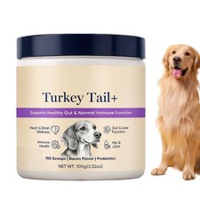 Puppy LabCo Turkey Tail With Mushroom Probiotics Bacon Flavor Powder Gut Support