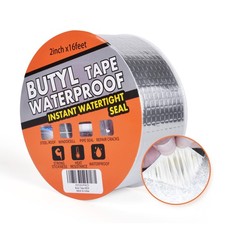 Butyl Tape Waterproof Sealing Tape Aluminum Foil Tape, for RV Repair, Window,...