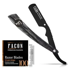 Facón Straight Razors for Men - Professional Barber Straight Edge The Warrior