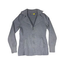 CABELA'S Fleece Jacket Women's Size Small Full Zip Gray Long Sleeve