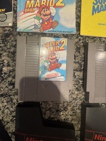 Nintendo NES Super Mario Bros 1, 2, 3 Games with Manuals & OEM Sleeves
