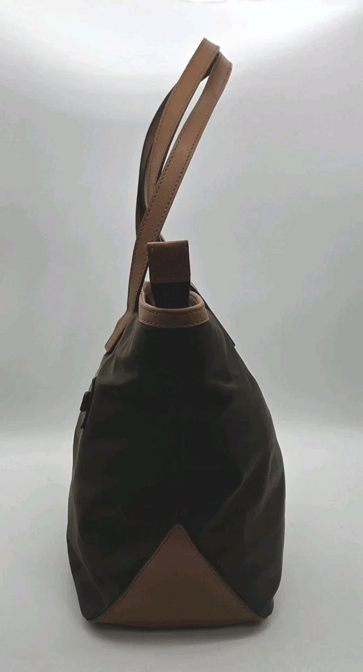 Bolso de Mano Michael Kors Kempton Marrón Nailon e Imitación Cuero Borde Foto 4 de 4