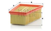 MANN-FILTER C1858/2 Luftfilter FüR Dacia Passend FüR Nissan Opel Renault