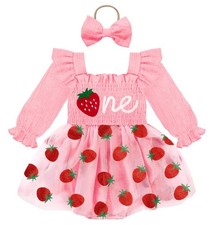 Baby Girl 1st Birthday Outfit First Birthday Gifts Long Sleeve Tulle Dress On...