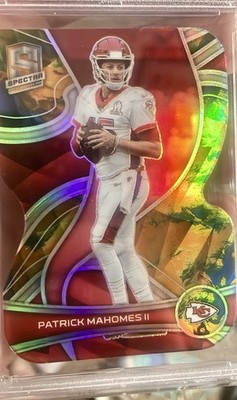 PATRICK MAHOMES 2022 SPECTRA DIE -CUT #3 Of 10 Limited ED.