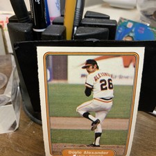 1982 Fleer #383 Doyle Alexander