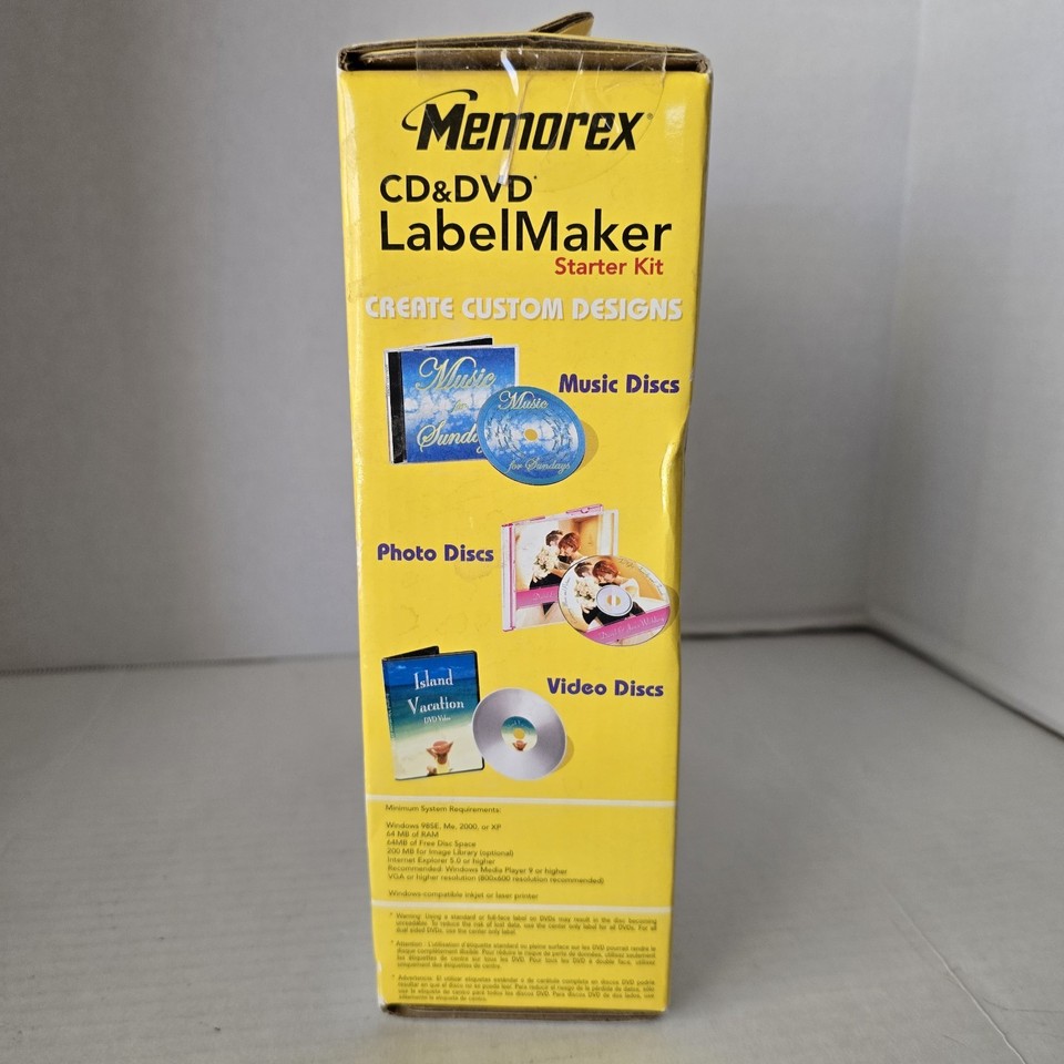 Memorex CD & DVD Label Maker Starter Kit New 34707039698| eBay
