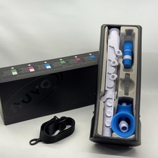 Nuvo jSax 2.0 Plastic Saxophone White/Blue With Carrying Case 2 Reeds