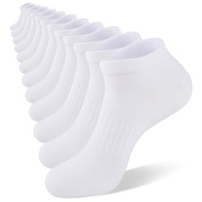 Mens Ankle Socks Cotton Running Low Cut Short Thin Breathable Casual Socks 6 ...