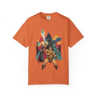 Barbarian Warrior Illustration T-Shirt | Retro Fantasy Heroes