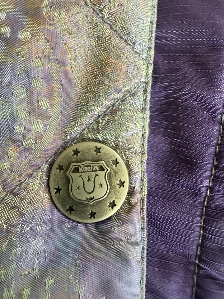 Traje de esquí Kaelin vintage púrpura chaqueta y pantalones años 80 90 retro nieve talla 54 Foto 4 de 4