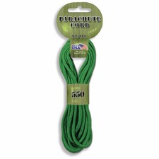 Pepperell Braiding Parachute Cord 4mmx16'-Kelly Green - PARA-1615