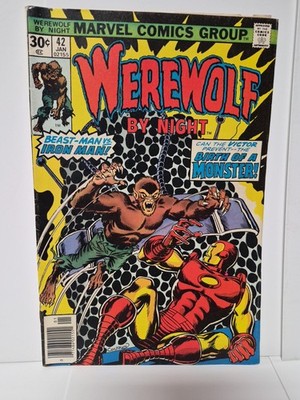 Werewolf By Night 42 Marvel Comic Book 1977 Iron Man Cockrum Perlin 