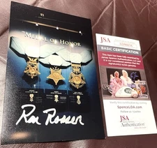 RONALD ROSSER Medal of Honor SIGNED 4x6 Photo JSA COA MOH
