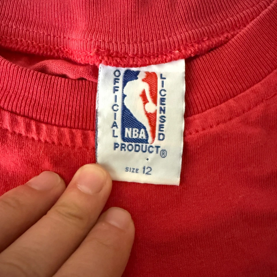 Camisa de colección de los 90 NBA Sportswear Chicago Bulls para niños (talla 12) - roja - hecha en Au Foto 4 de 4