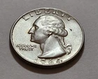 1964 Washington Quarter • Good Luster 90% Silver • Circulated • X135