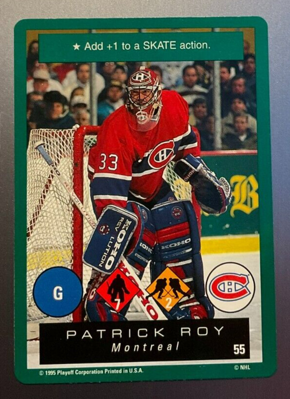 1995 Playoff One on One Challenge #55 Patrick Roy Montreal Canadiens