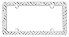 License Plate Frame Metal Chrome O Black Car Auto Truck Tag Holder Choose Style License Plate Frame Metal Chrome O Black Car Auto Truck Tag Holder Choose Style