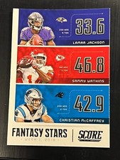 2020 Score Fantasy Stars Football Cards