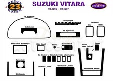 For Suzuki Grand Vitara Interior Dash Trim Kit 3m 3d 23-parts Burl Wood 1995-97 For Suzuki Grand Vitara Interior Dash Trim Kit 3m 3d 23-parts Burl Wood 1995-97