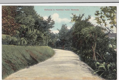 Bermuda; Eingang zum Hamilton Hotel PPC von Phoenix Drug Co, nicht verschickt um 1910