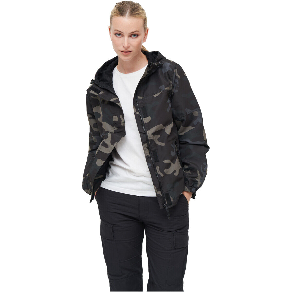 Brandit Ladies Summer Windbreaker Frontzip Jacket between-Seasons Fleece |  eBay