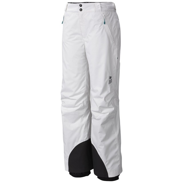 WOMENS SZ L MOUNTAIN HARDWEAR RETURNIA INSULATED WHITE SNOW SKI PANTS SNOWBOARD eBay