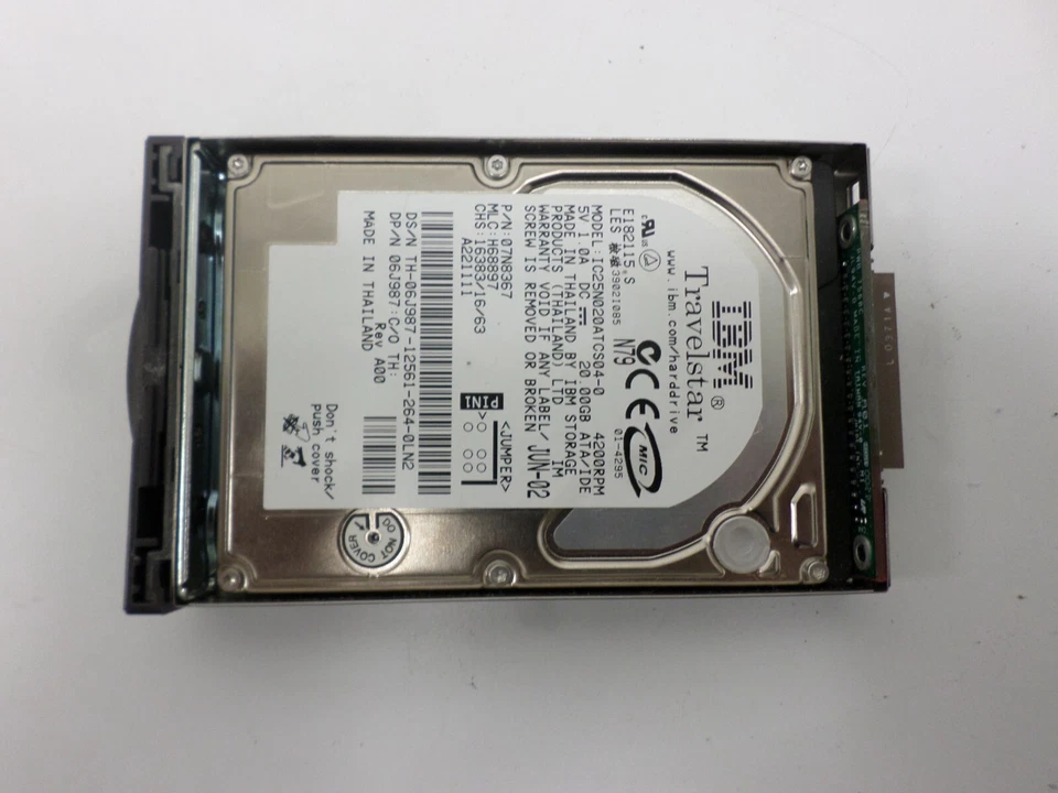 USED 20 GB Travelstar IBM IC25N020ATCS04-0 Hard Drive - Image 2 of 4