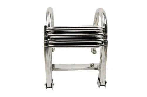 Teleskop Badeleiter, Edelstahl, 4 Stufen, mit Handlauf, Leiter Boot Yacht Schiff - Bild 3 von 4