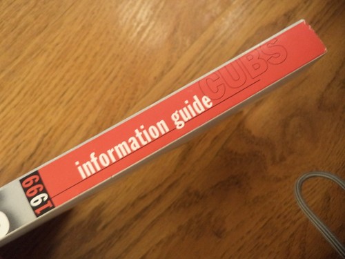 1999 CHICAGO CUBS INFORMATION MEDIA GUIDE  - Bild 7 von 10