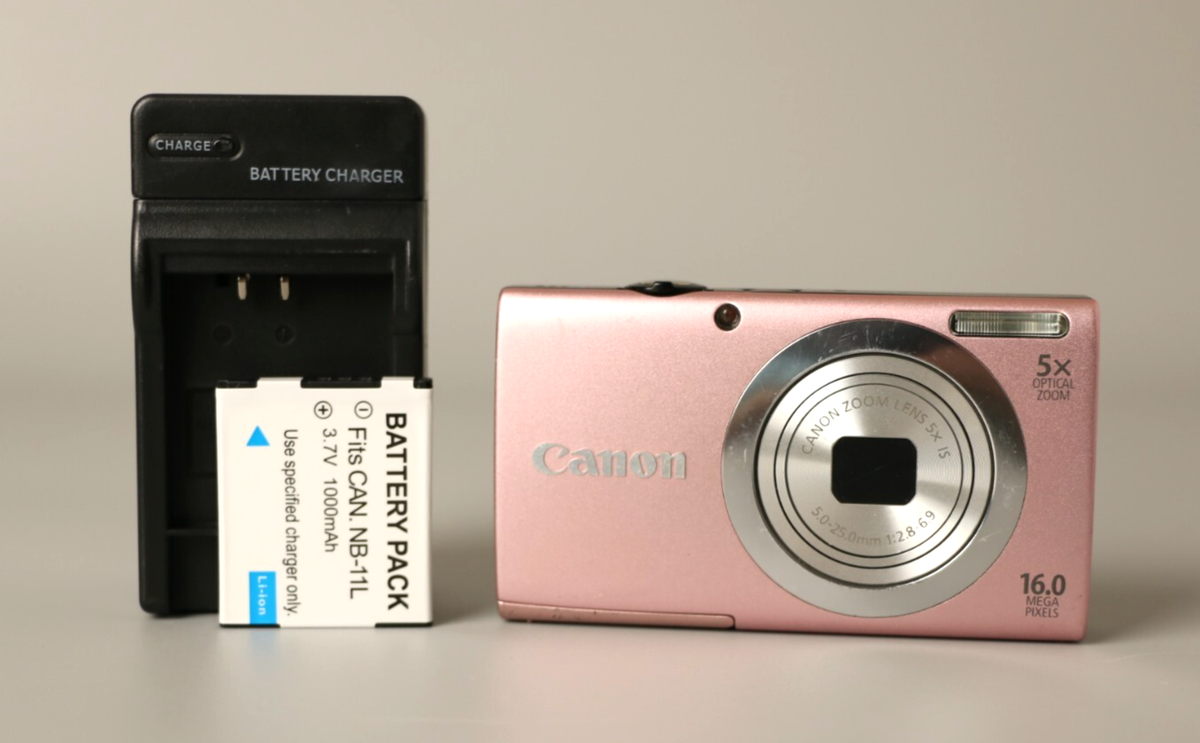 ジャンクCanon PowerShot A2400 IS ピンク Canon PowerShot A 2400 POWERSHOT A2400 IS PK 5X Zoom Lens