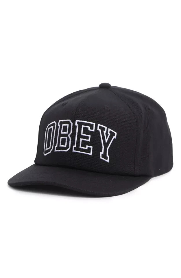 NEW Obey Logo Snap Back Hat Rush 6 Panel classic 85% Acrylic 15 NEW Obey Logo Snap Back Hat Rush 6 Panel classic 85% Acrylic 15