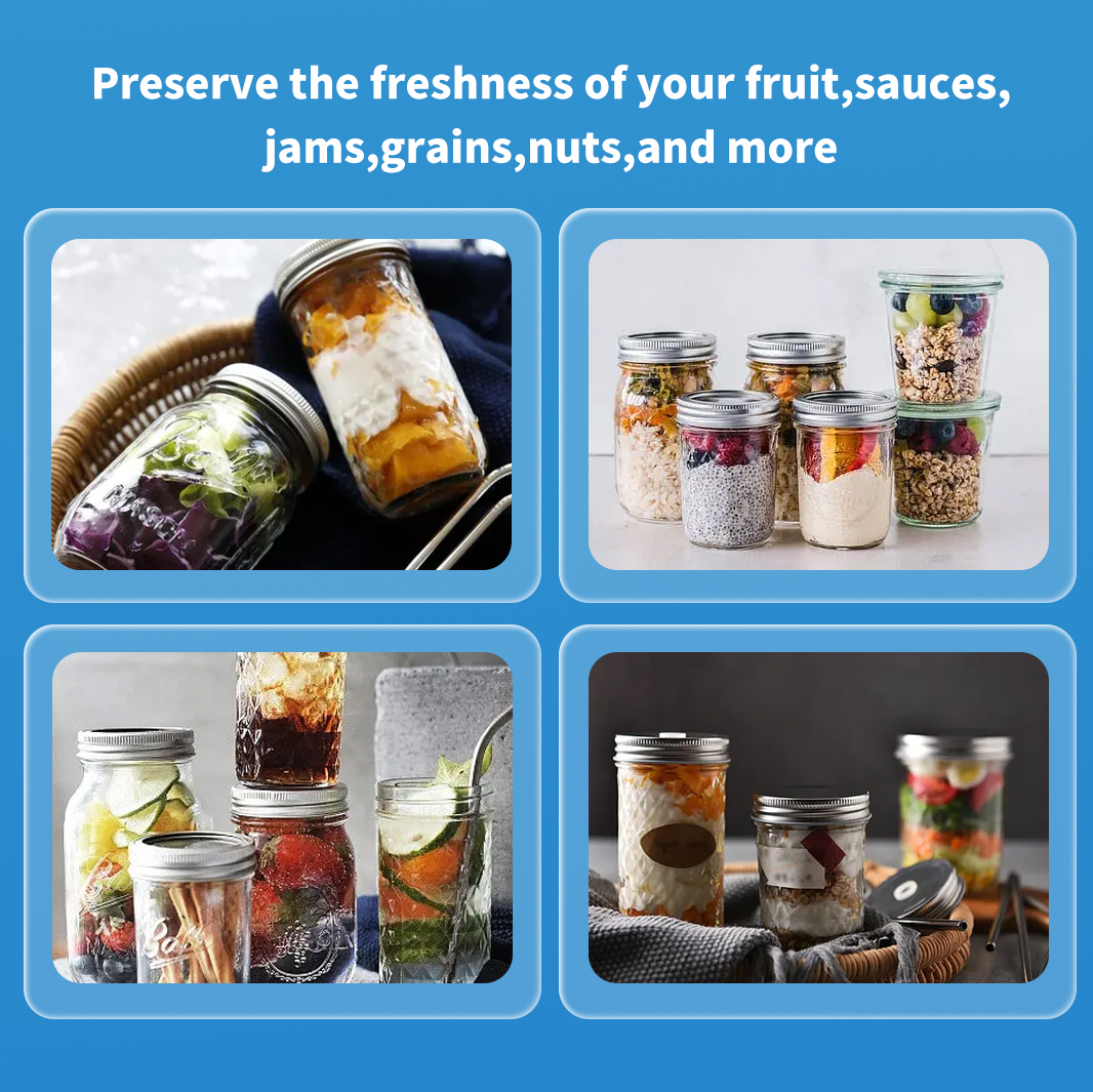 Canning Jar Sealing Kit Vacuum Sealer For use with regularmouth and