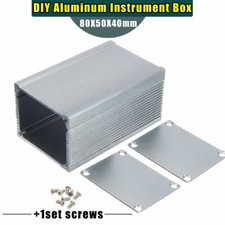 Aluminum PCB Instrument Enclosure Case Electronic Project Box DIY 80 50 40mm