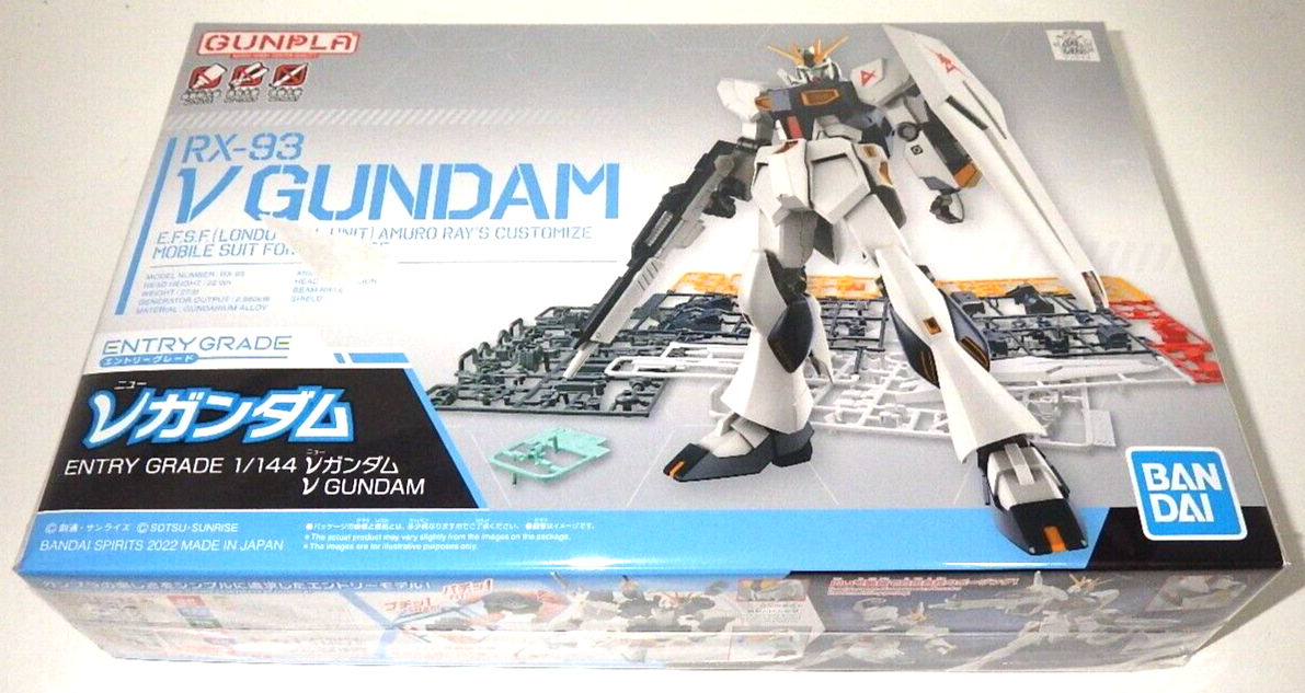 Bandai Entry Grade RX-93 Nu Gundam 1 / 144 Scale Model Kit GUNPLA