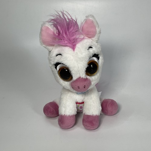 Disney Girls 6 Inch White Pink Jr Tots Care for Me Pony Horse Baby Plush - Picture 2 of 8