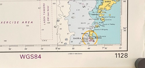 Admiralty 1128 North Atlantic Ocean Banks West Of The Hebrides Map Chart Nautica - Picture 4 of 12