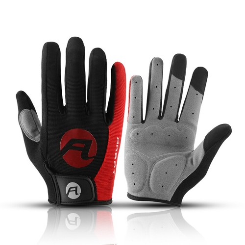Mens Touch Screen Motorbike Racing Gloves Full Finger Gel Pad Motorcycle Gloves - Picture 16 of 17