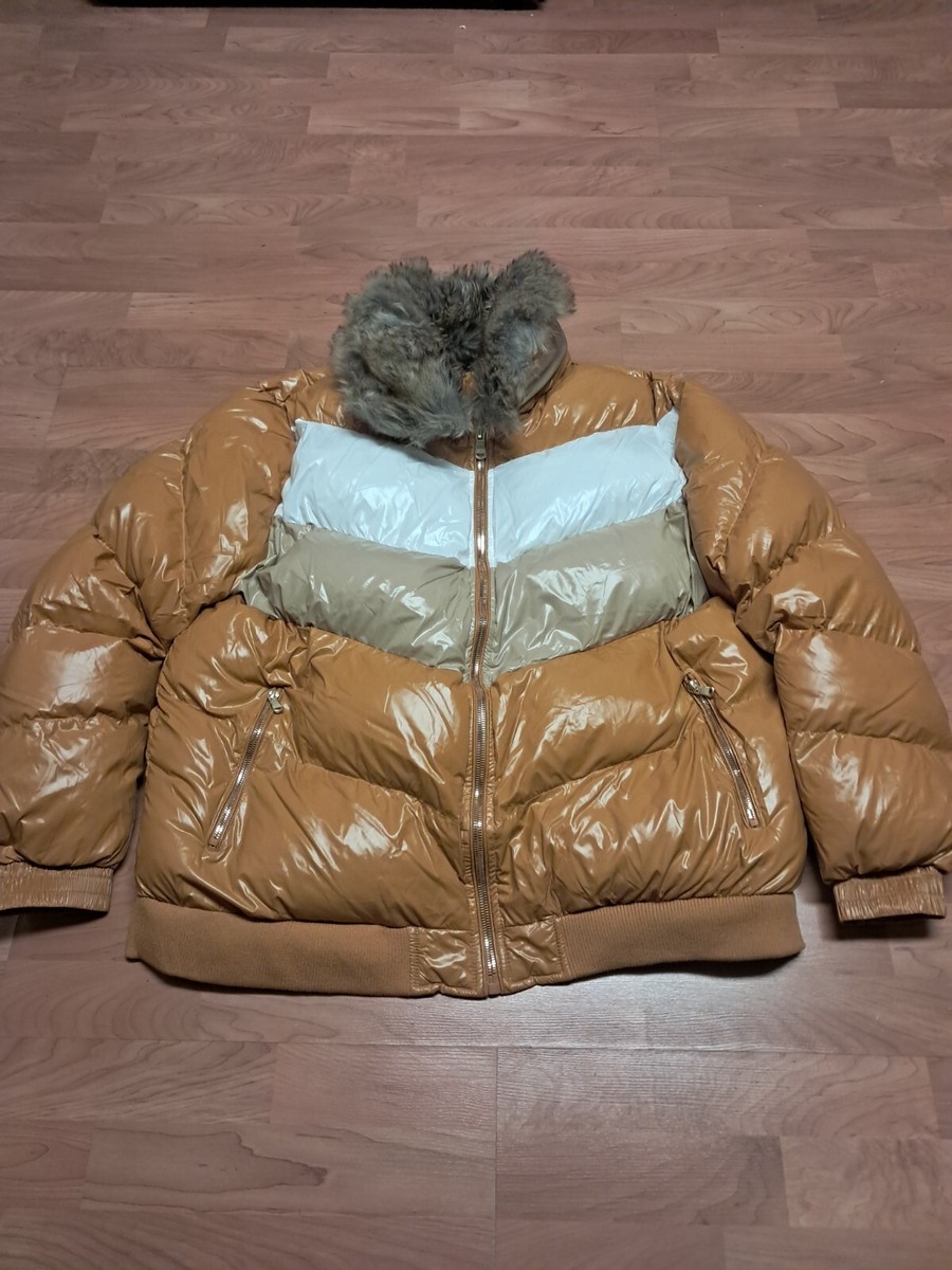 Jordan Craig Mens Sugar Hill Puffer Jacket Size 3XL Yellow White