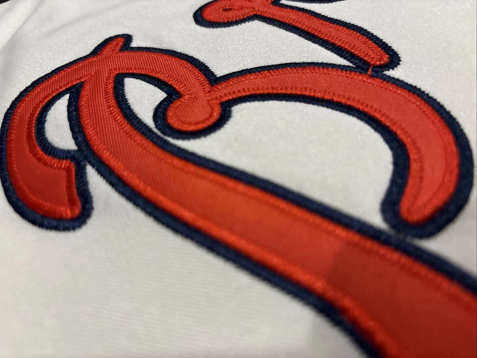 Camiseta para hombre Hank Aaron Milwaukee Braves XL NUEVA CON ETIQUETAS 1957 Home Cream con cremallera Atlanta Foto 2 de 4