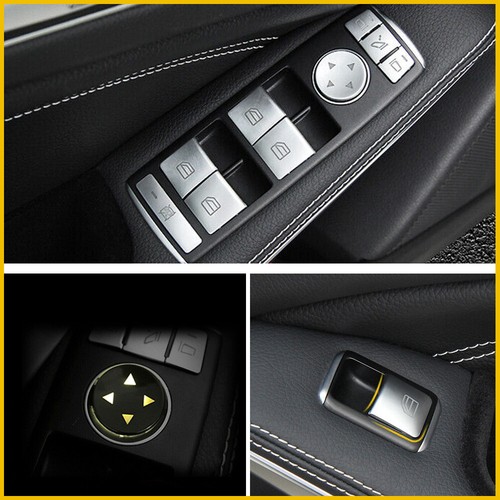 For Mercedes Benz E C-Class GLK Car Door Armrest Window Switch Button Cover Trim - Picture 3 of 9