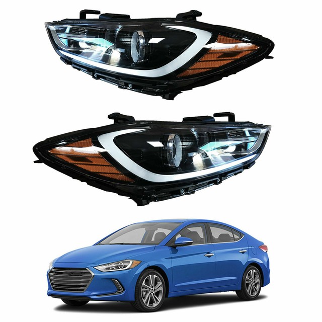 Halogen Headlight For 20172018 Hyundai Elantra Left w/ DRL Korea Built