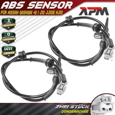 2x ABS Sensor Raddrezahl Vorne für Nissan Qashqai +2 I J10 JJ10E NJ10 2007-2013
