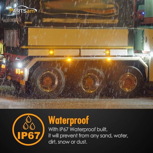 Weatherproof LED Lights with Smoke Lens - 14 Double Bullseye Trailer Lights - Foto 10 di 10