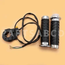 New Handlebar Throttle Grips W/ Kill Switch for Motorized Bicycle 49cc 66cc 80cc