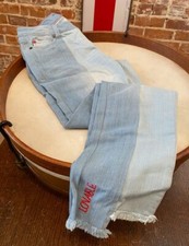 Peace Love World Split Wash Ankle Jeans Light Wash New Lovable Affirmation