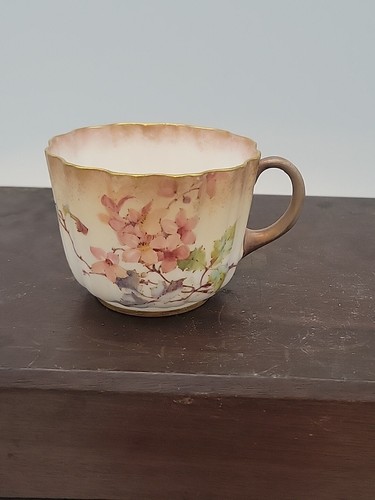 LESEN Antike Doulton Burslem handbemalte Teetasse Tasse & Untertasse Bone China England - Bild 3 von 18