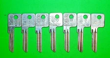 YALE ORIGINAL EN11 GA KEYWAY, 6 PIN KEY BLANKS, LOT OF (7), NOS - LOCKSMITH