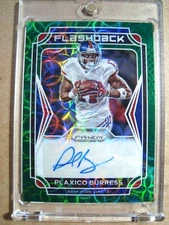 2021 Plaxico Burress Panini Prizm Flashback Green Scope Prizm Autograph /49 🔥🔥