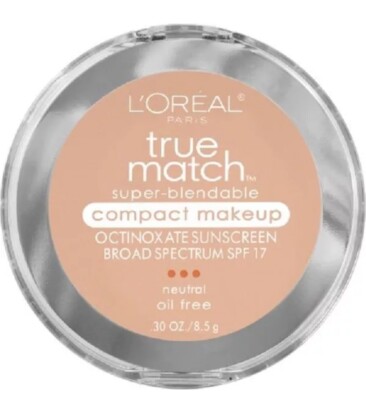 L'Oreal True Match Super  Blendable, Compact Makeup, N2 Classic, IVORY, SPF17